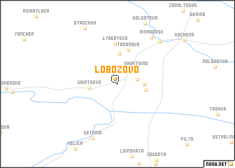 map of Lobozovo