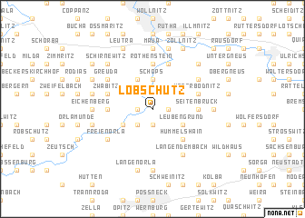 map of Löbschütz