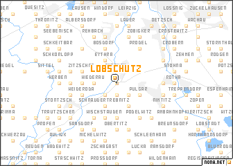 map of Löbschütz