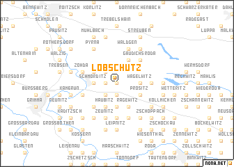 map of Löbschütz