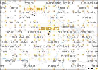 map of Löbschütz