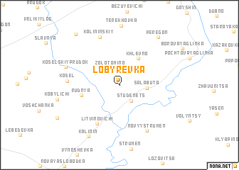 map of Lobyrevka