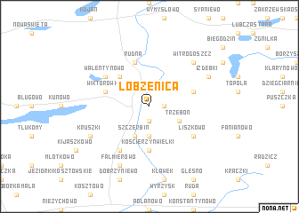 map of Łobżenica
