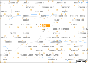 map of Łobzów