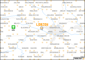 map of Łobzów