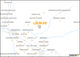 map of Lo Calvo