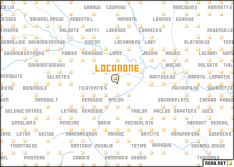 map of Locanone