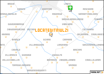 map of Locate di Triulzi