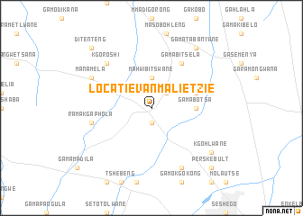 map of Locatie van Malietzie