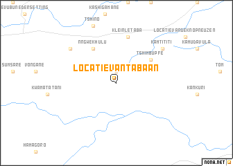 map of Locatie van Tabaan