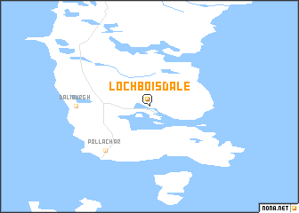 map of Lochboisdale