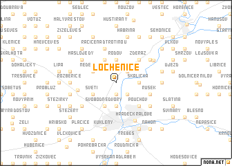 map of Lochenice