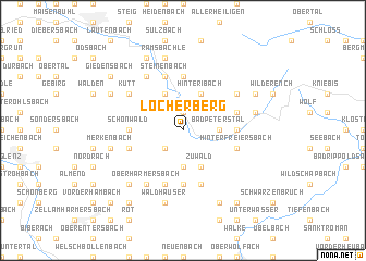 map of Löcherberg