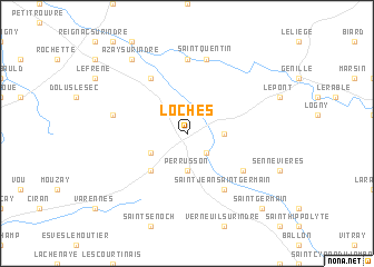 map of Loches