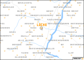 map of Loché