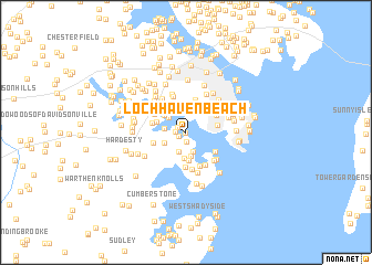 map of Loch Haven Beach