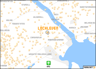 map of Loch Leven