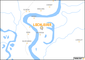 map of Loch Leven