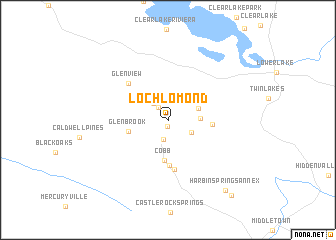 map of Loch Lomond