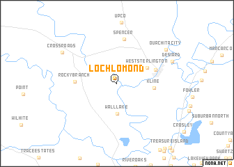 map of Loch Lomond