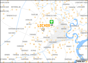 map of Lôc Hòa