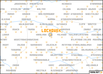 map of Łochówek