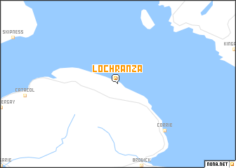 map of Lochranza