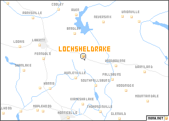 map of Loch Sheldrake