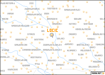 map of Ločič