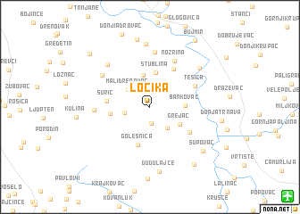 map of Loćika