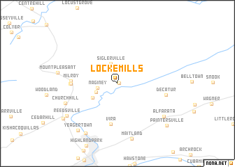 map of Locke Mills