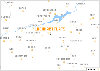 map of Lockhart Flats