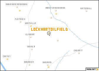 map of Lockhart Oil Field
