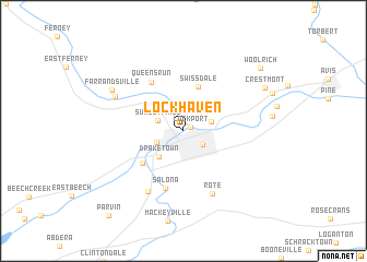 map of Lock Haven