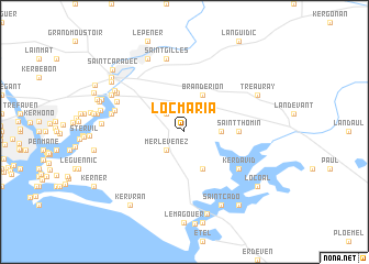 map of Locmaria