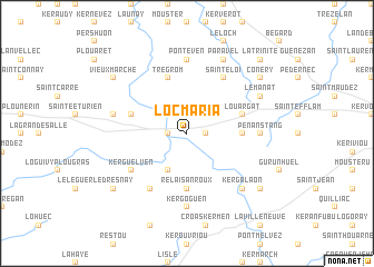 map of Locmaria