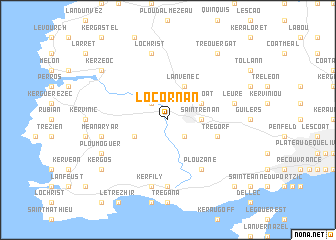 map of Locornan