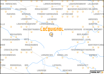 map of Locquignol