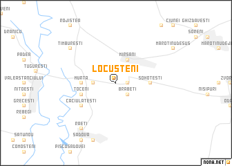 map of Locusteni