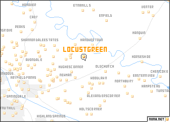 map of Locust Green