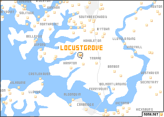 map of Locust Grove