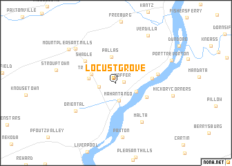 map of Locust Grove