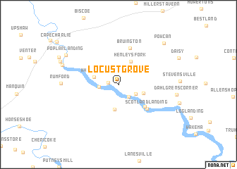 map of Locust Grove