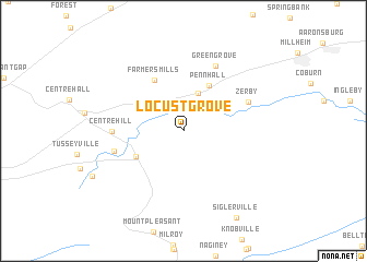 map of Locust Grove