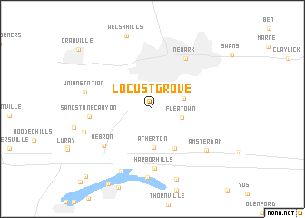 map of Locust Grove