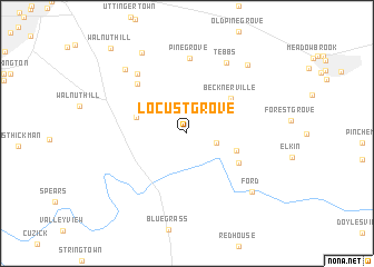 map of Locust Grove