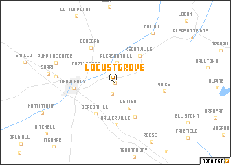 map of Locust Grove