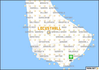 map of Locust Hall