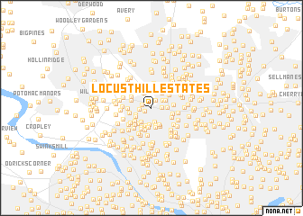 map of Locust Hill Estates