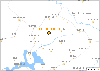 map of Locust Hill